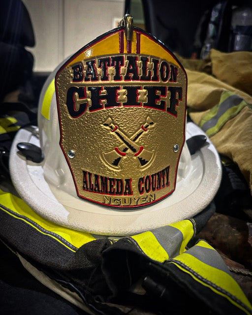 Chief Shield (Floating Text) - Traditional Helmet Shapes