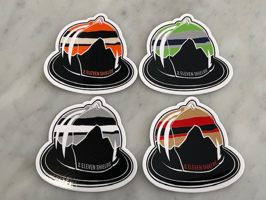 Color Themed Helmet Stickers