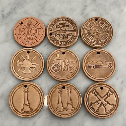 Leather Rank/Logo Keychain