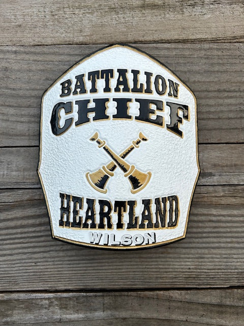 Chief Shield (Floating Text) - Traditional Helmet Shapes