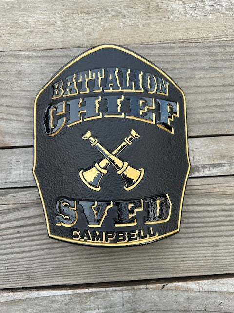 Chief Shield (Floating Text) - Traditional Helmet Shapes